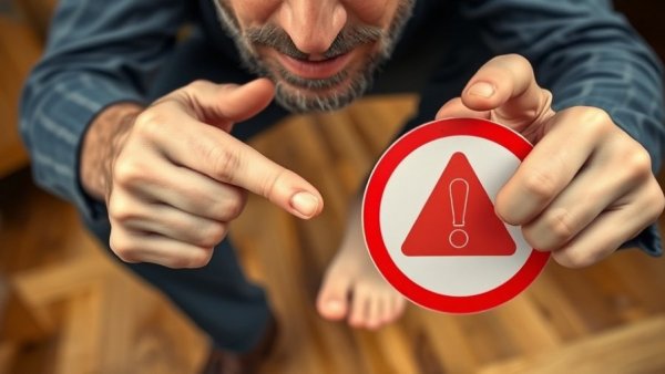 Concerned man pointing at swollen ankles warning, how to improve sleep in elderly.