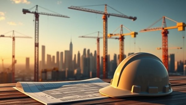 Houston business news: construction plans and hard hat.