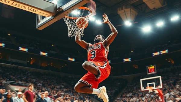 NBA's Top Plays of the Night: dynamic slam dunk in action.