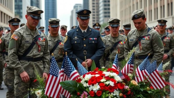 Trump honors National Guard members with city memorial.