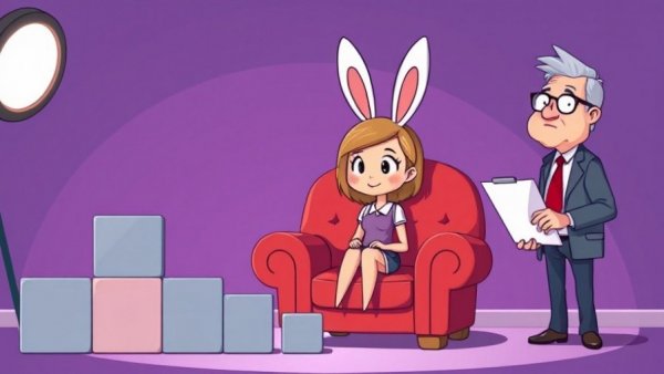 IRS analyst observing tips scenario with interest in cartoon style.