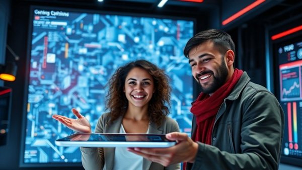 Phoneme effect concept in a futuristic tech setting with digital grid.