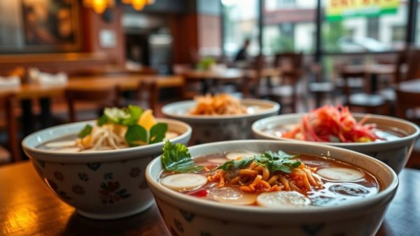 Best Pho Restaurants In Austin: delicious pho variety