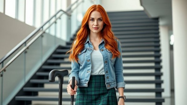 Confident woman with cane standing indoors, Medicaid Work Rules discussion