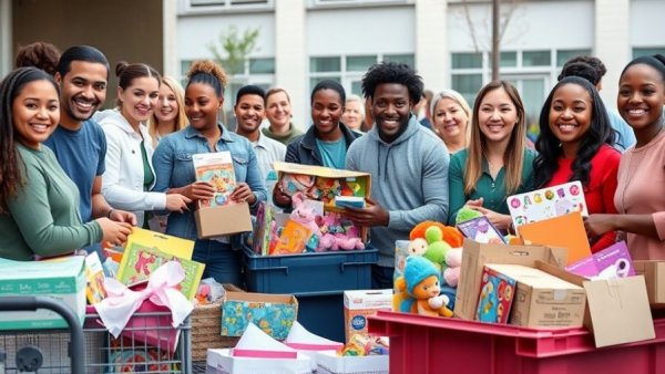 Volunteers organizing donations for Giving Tuesday Central Texas.