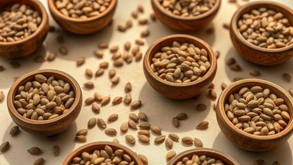 Assorted seeds highlighting seed cycling for PCOS and fertility.