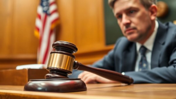 Asylum persecution definition: gavel and man discussing law.