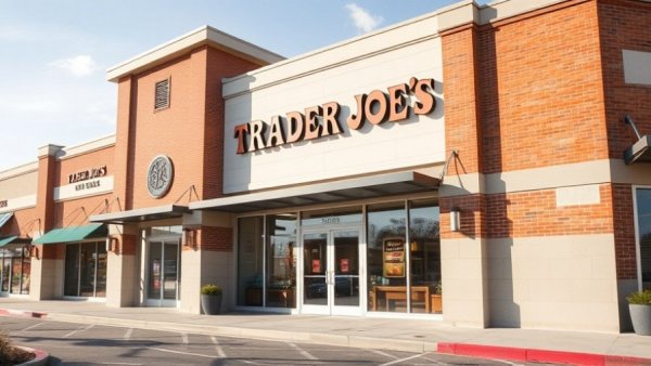 Trader Joe’s New Store in Kingwood, brick exterior under a sunny sky