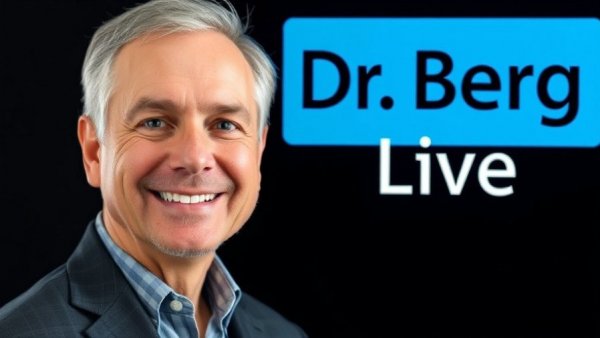 Houston wellness events promotion with confident speaker Dr. Berg.