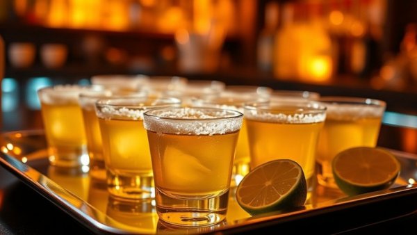 Tequila shots with lime at TequilaCon in South Padre 2026.