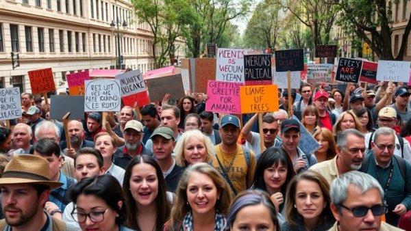 Protestors at Netanyahu pardon request protest rally in city street.