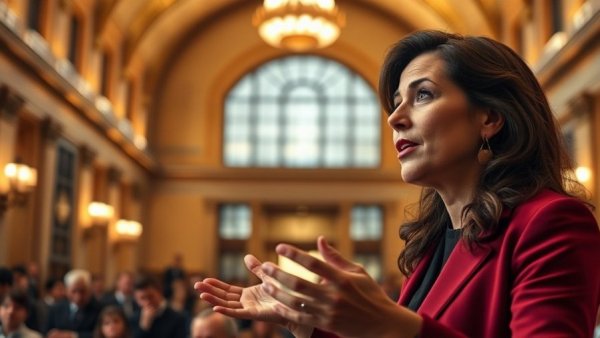 Ayanna Pressley speaking at press conference about Senate decision.