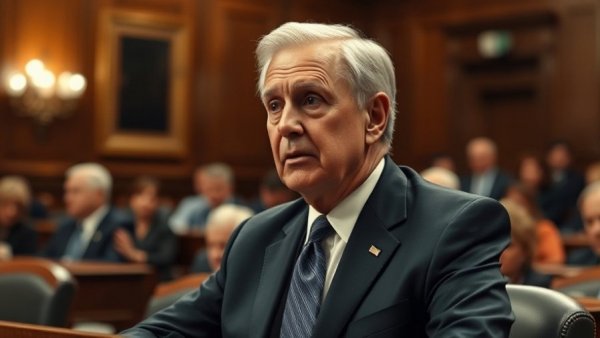 Older male speaker at congressional hearing on hepatitis B vaccine recommendations.