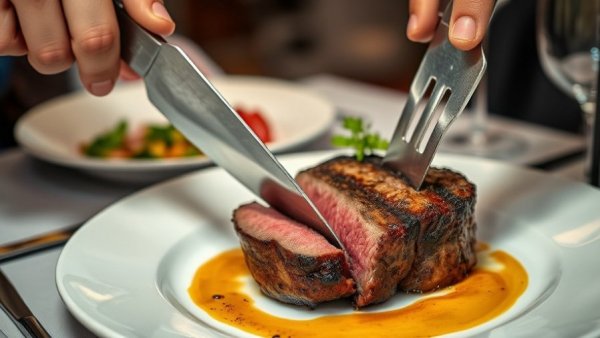 Gourmet steak dish in Dallas entertainment setting.