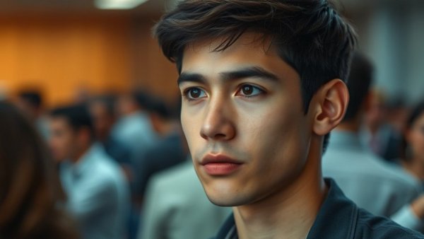 Young man attentive during hearing, Luigi Mangione Arrest Evidence Hearing.