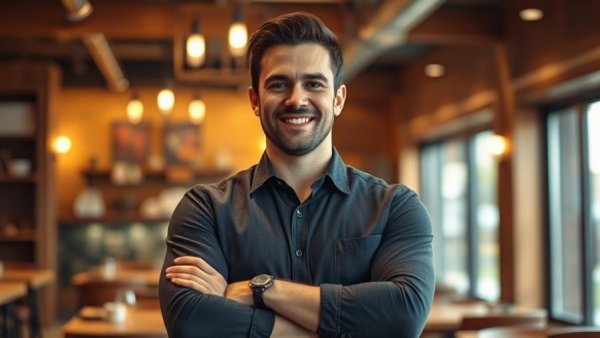 Man smiling in restaurant amid closure of Killen's Barbecue in Woodlands.