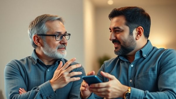 Video discussion on benefits of fermented foods, two men in a call.