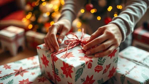 Holiday gifts wrapped in festive paper for Austin lifestyle budgeting.