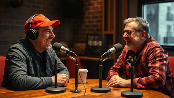 Evan Roberts and Craig Carton hosting WFAN radio show.