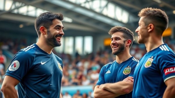 Jaylin Noel in sports team discussing strategy on sidelines.