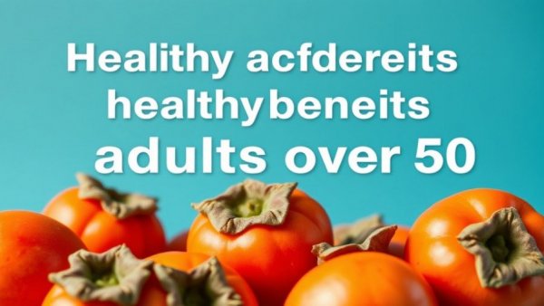 Persimmons and their health benefits for adults over 50.