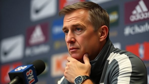 Dallas Cowboys coach giving lessons at press event.