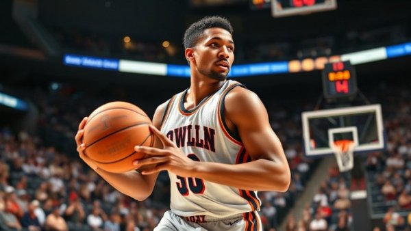 NBA Top 10 Plays feature dynamic basketball player holding ball.