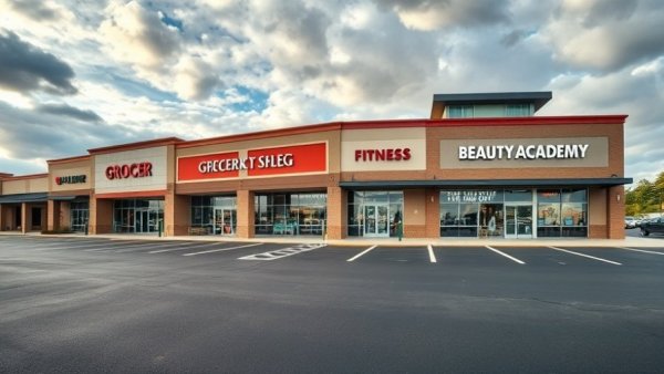 Concept design of former Macy's grocery market hall repurposed as a modern retail complex.