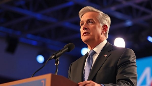 Politician speaking at a formal event about party loyalty.