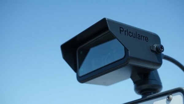 Modern license plate reader system San Antonio, close-up detail.