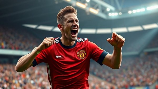 Zlatan Ibrahimović Unstoppable, intense celebration on the soccer field.