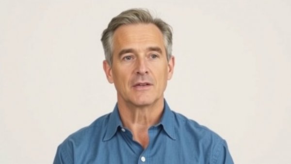 Middle-aged man discussing Gut Health and Skin Connection.