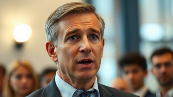 Confident male politician speaking at public event, DeSantis Designates CAIR as Terrorist Organization.