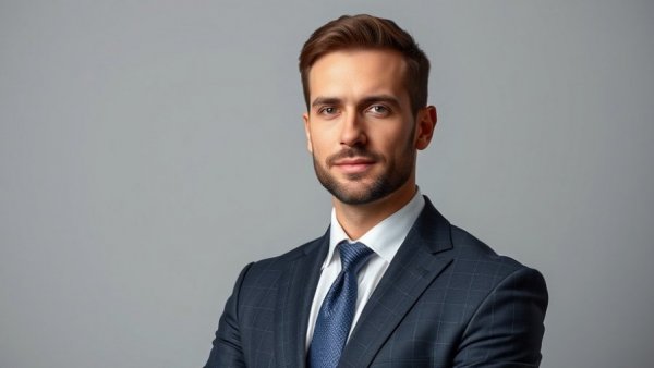 ATI new CFO in Dallas, professional portrait in business suit.