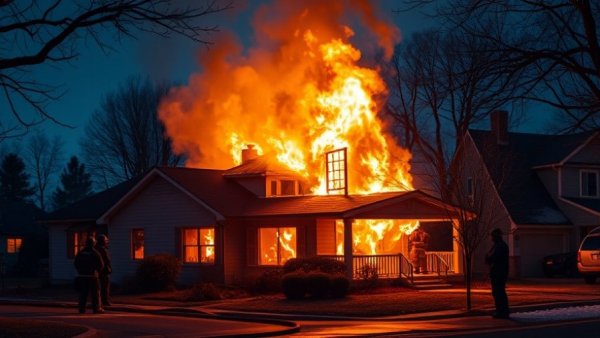 San Antonio fire department news: Nighttime house fire.