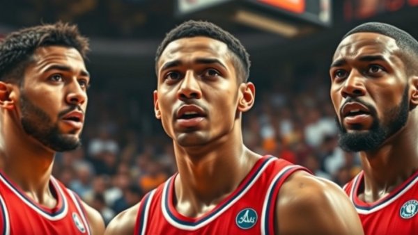 NBA Highlights December 2025: basketball players collage with intense game expressions.