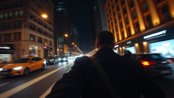 Dynamic police body camera footage during nighttime city chase, police misconduct settlement.