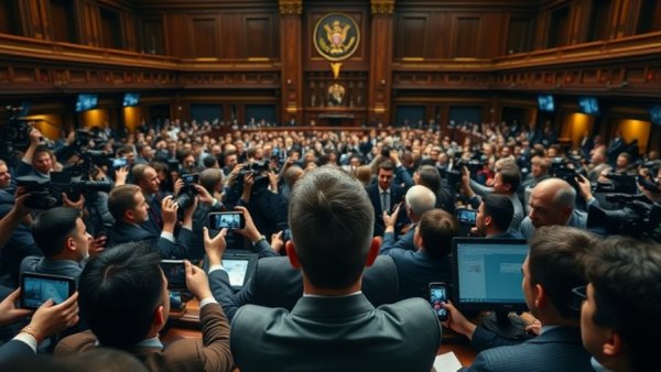 Politician discusses GOP redistricting Indiana with reporters.