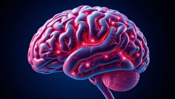Anatomical illustration of brain highlighting neural connections, linked to epilepsy-related deaths.