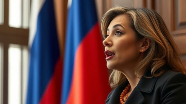 Geopolitical discussion with Russian and Chinese flags.