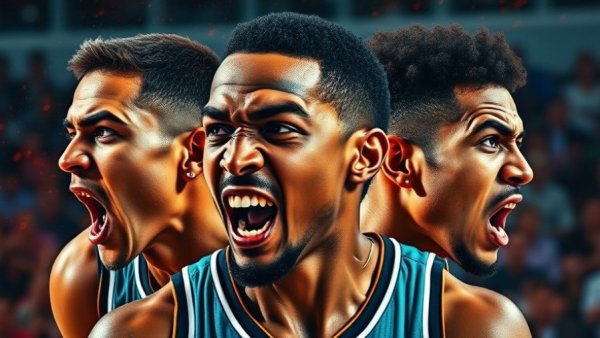 NBA recap December 10, 2025: Intense expressions of basketball players in action.