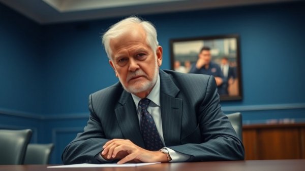 Man at conference discussing independent city services audit in Austin.