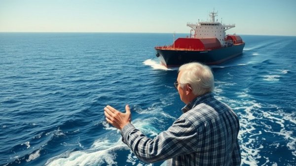 Seized Venezuelan oil to assist Americans: images of tanker and speaker.