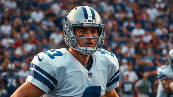 Dallas Cowboys quarterback in action, playoff hopes on the line.