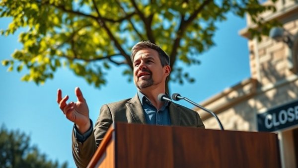Henry Cuellar speaking on Homeland Security funding in Laredo, Texas.