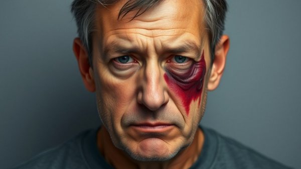 Middle-aged man with a bruised eye in a mugshot, related to San Antonio police news.