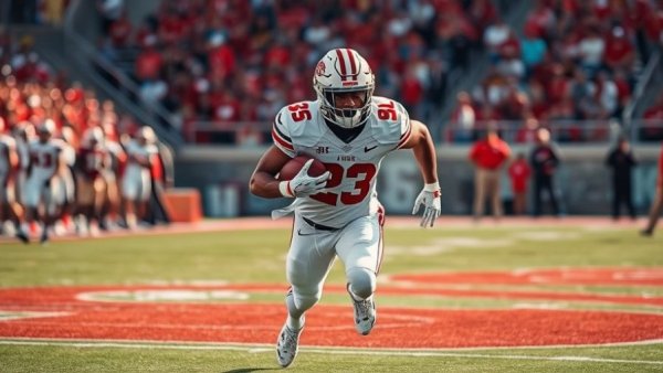 Rodney Fields Jr. Big 12 Football highlights action shot