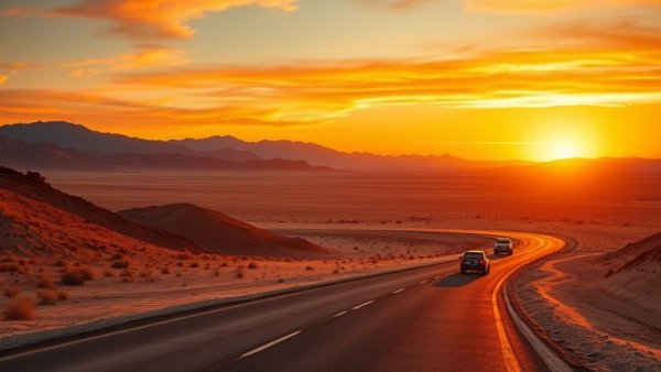 Scenic highway at sunset in top travel destination El Paso 2026.
