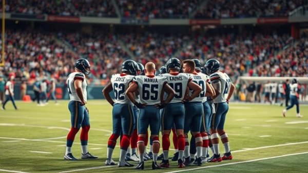 Smithson Valley Rangers football team huddle during championship.