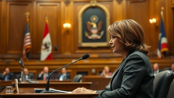 Congress hearing on China's auto threat, formal setting, woman testifying.